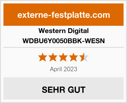 Western Digital WDBU6Y0050BBK-WESN Test