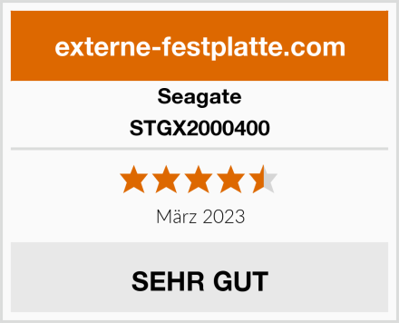 Seagate STGX2000400 Test
