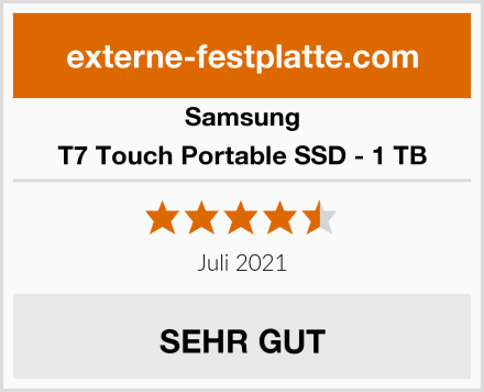 Samsung T7 Touch Portable SSD - 1 TB Test