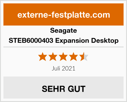 Seagate STEB6000403 Expansion Desktop Test