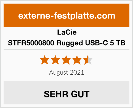 LaCie STFR5000800 Rugged USB-C 5 TB Test
