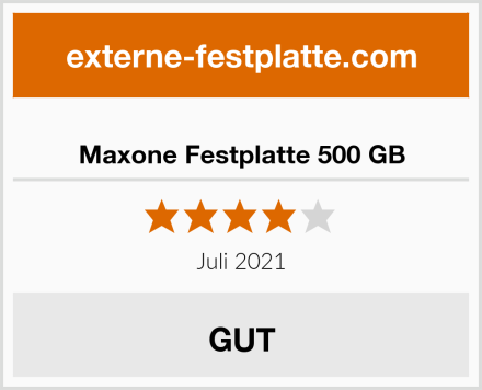  Maxone Festplatte 500 GB Test