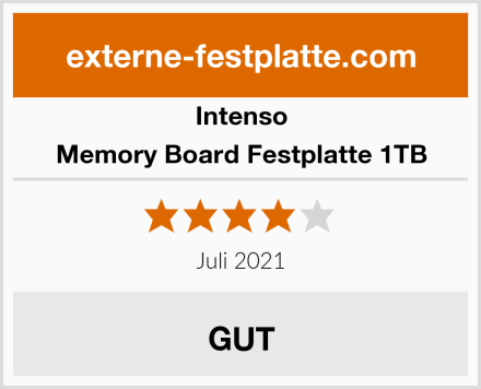 Intenso Memory Board Festplatte 1TB Test