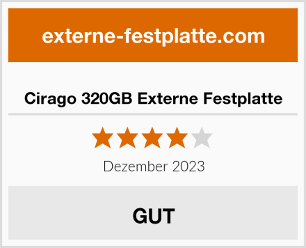  Cirago 320GB Externe Festplatte Test