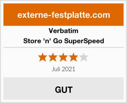 Verbatim Store 'n' Go SuperSpeed Test