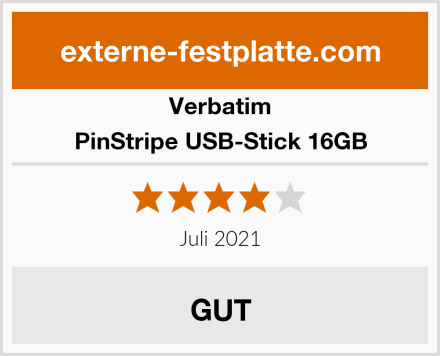 Verbatim PinStripe USB-Stick 16GB Test