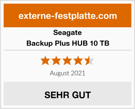Seagate Backup Plus HUB 10 TB Test