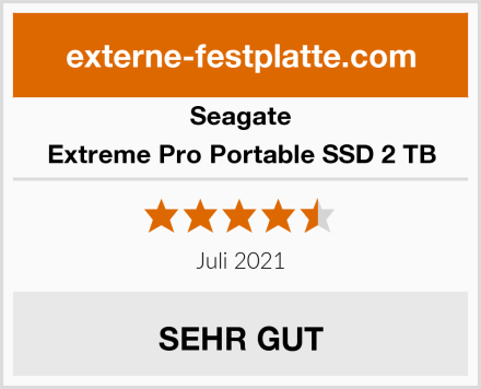 Seagate Extreme Pro Portable SSD 2 TB Test