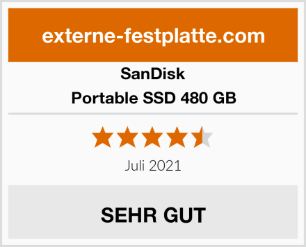 SanDisk Portable SSD 480 GB Test