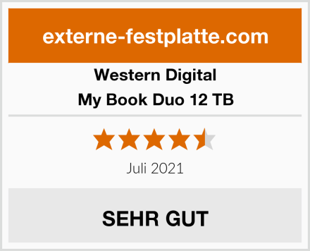 Western Digital My Book Duo 12 TB Test