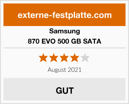 Samsung 870 EVO 500 GB SATA Test