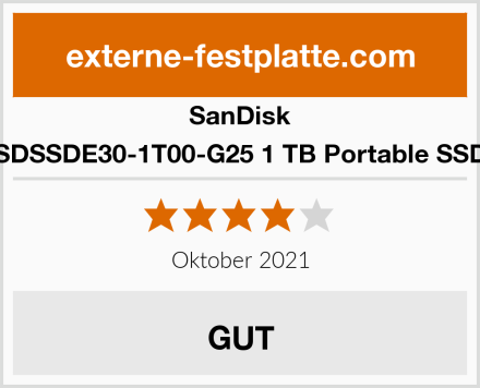 SanDisk SDSSDE30-1T00-G25 1 TB Portable SSD Test