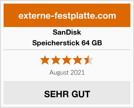 SanDisk Speicherstick 64 GB Test