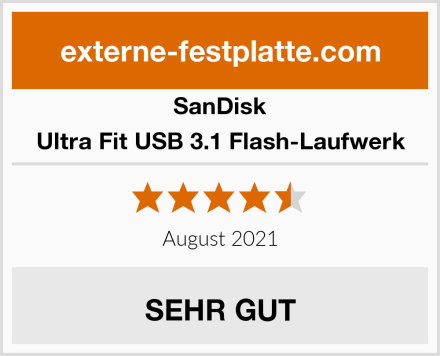 SanDisk Ultra Fit USB 3.1 Flash-Laufwerk Test