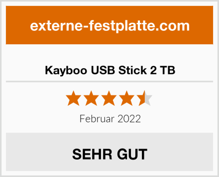  Kayboo USB Stick 2 TB Test