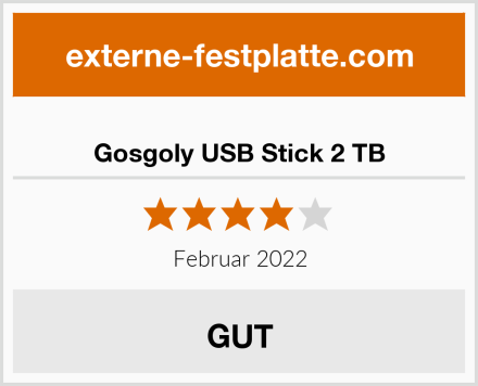  Gosgoly USB Stick 2 TB Test