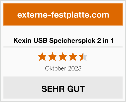  Kexin USB Speicherspick 2 in 1 Test