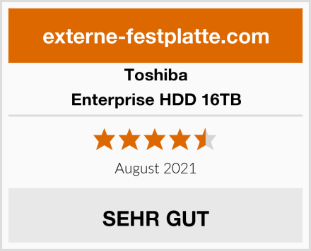 Toshiba Enterprise HDD 16TB Test