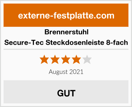 Brennerstuhl Secure-Tec Steckdosenleiste 8-fach Test