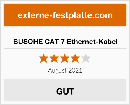  BUSOHE CAT 7 Ethernet-Kabel Test