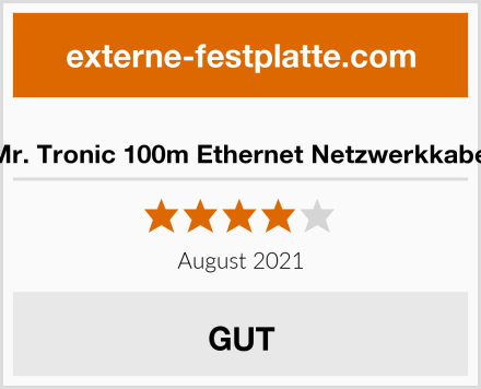  Mr. Tronic 100m Ethernet Netzwerkkabel Test