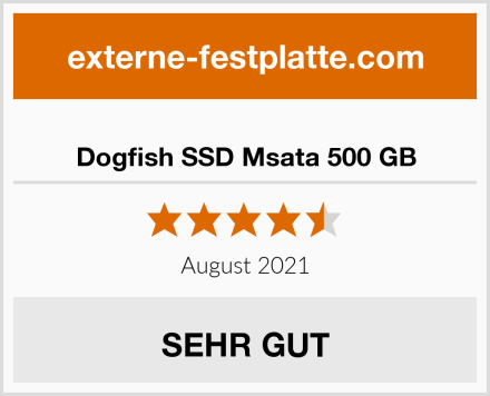  Dogfish SSD Msata 500 GB Test