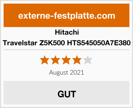 Hitachi Travelstar Z5K500 HTS545050A7E380 Test