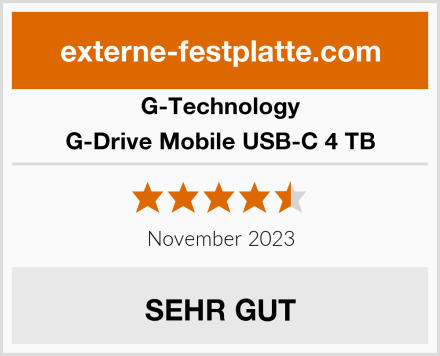 G-Technology G-Drive Mobile USB-C 4 TB Test