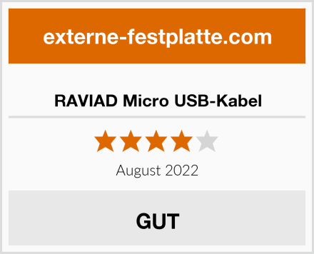  RAVIAD Micro USB-Kabel Test