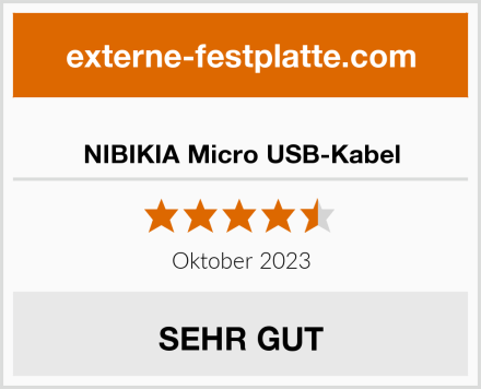  NIBIKIA Micro USB-Kabel Test
