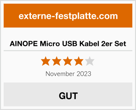  AINOPE Micro USB Kabel 2er Set Test