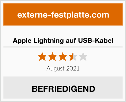  Apple Lightning auf USB-Kabel Test