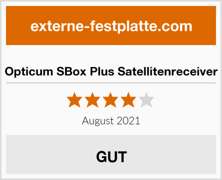  Opticum SBox Plus Satellitenreceiver Test