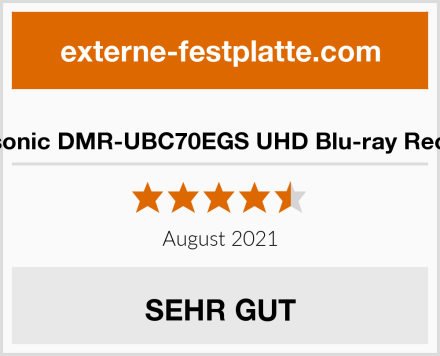  Panasonic DMR-UBC70EGS UHD Blu-ray Recorder Test