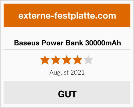  Baseus Power Bank 30000mAh Test