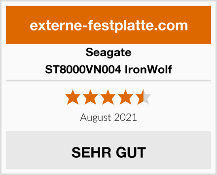 Seagate ST8000VN004 IronWolf Test