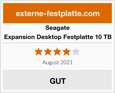 Seagate Expansion Desktop Festplatte 10 TB Test