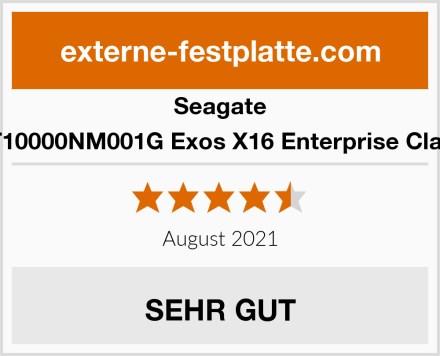 Seagate ST10000NM001G Exos X16 Enterprise Class Test