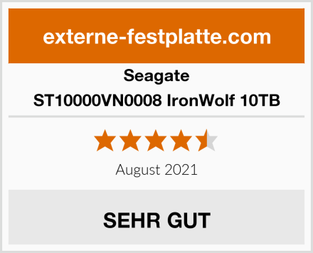 Seagate ST10000VN0008 IronWolf 10TB Test