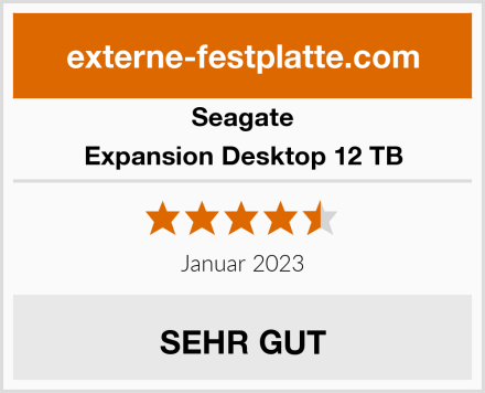 Seagate Expansion Desktop 12 TB Test