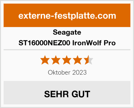 Seagate ST16000NEZ00 IronWolf Pro Test