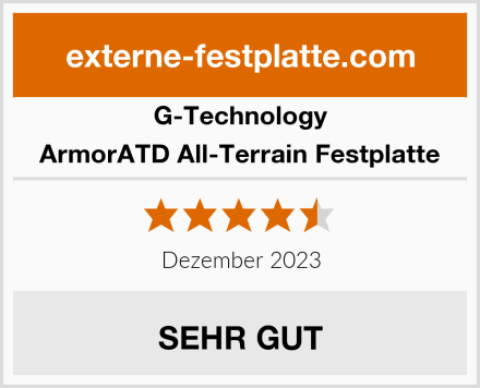 G-Technology ArmorATD All-Terrain Festplatte Test