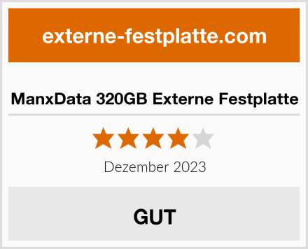  ManxData 320GB Externe Festplatte Test