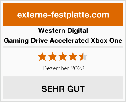 Western Digital Gaming Drive Accelerated Xbox One Test