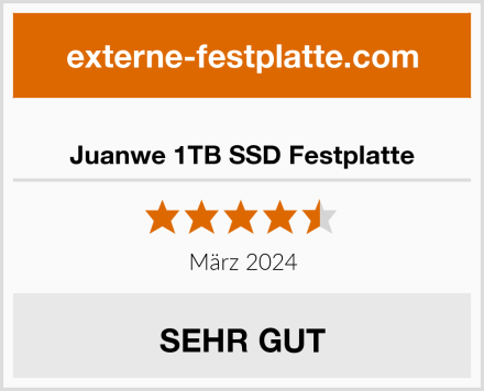  Juanwe 1TB SSD Festplatte Test
