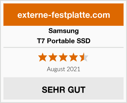 Samsung T7 Portable SSD Test