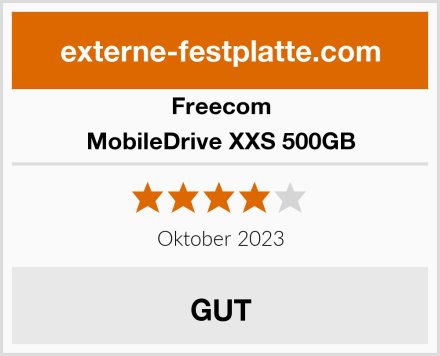 Freecom MobileDrive XXS 500GB Test
