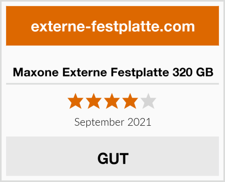  Maxone Externe Festplatte 320 GB Test