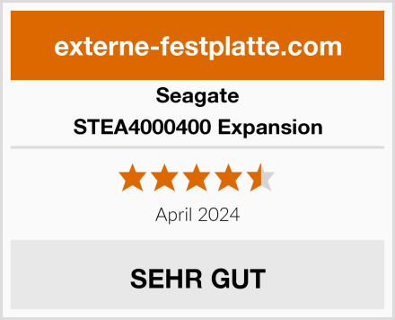 Seagate STEA4000400 Expansion Test