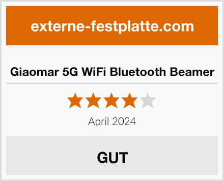  Giaomar 5G WiFi Bluetooth Beamer Test